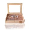 Himalayan Pink Salt Plate 30x20cm with Wooden Box